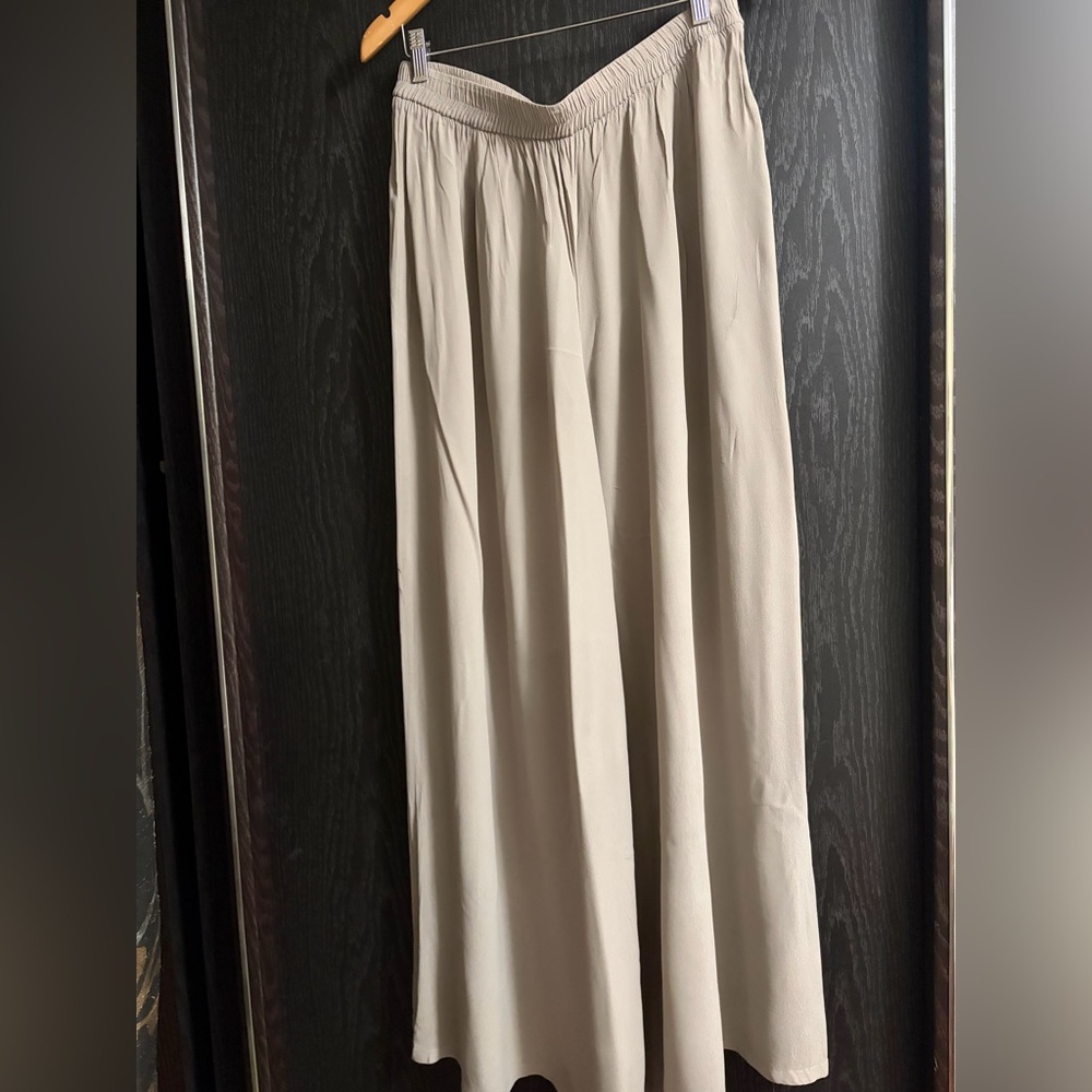 Zara gray high waist Wide Leg Pants